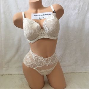 VS SET 34ddd/M DREAM ANGELS LINED DEMI BRA